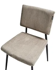 Set of 2 Dining Chairs STURGIS Corduroy Taupe_962568