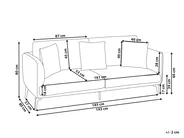 Sofa 3 Seater BODUM Velvet Taupe_971724