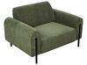 Conjunto de sofás 4 lugares em bombazine verde ASKIM_918503