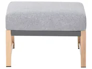 Garden Lounge Set with Table and Ottoman 5 Seater NOLA Metal Grey_998381