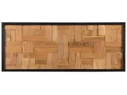 Wall Decor TOLUCA Teak Wood 40 cm Brown_728708