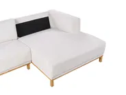 Corner Sofa 5 Seater VENG Fabric Off-White Left Hand_1009990
