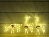 Set di 3 renne decorative con luci LED 92 cm bianco ANGELI_842758