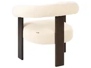 Set da salotto ILBRO Bouclé Bianco sporco/Marrone scuro_985005