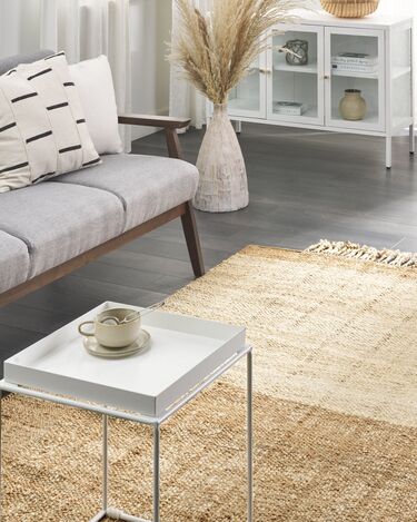 Jute Area Rug 160 x 230 cm Beige  KARKIN  