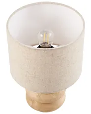 Table Lamp BETWA Mango Wood Light Brown_985957