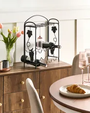 Wine Rack DONEGAL Metal Black_1000443