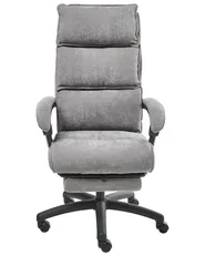 Executive Chair with Footrest EATON Chenille Grey_1009742