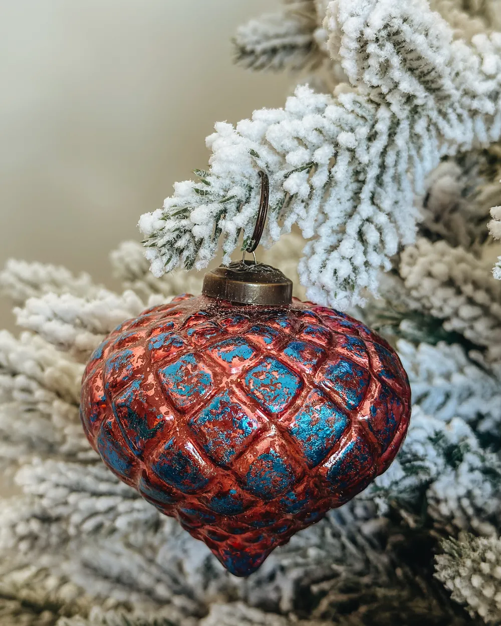 Set of 6 Baubles ASTRALE Glass Pink_1027266