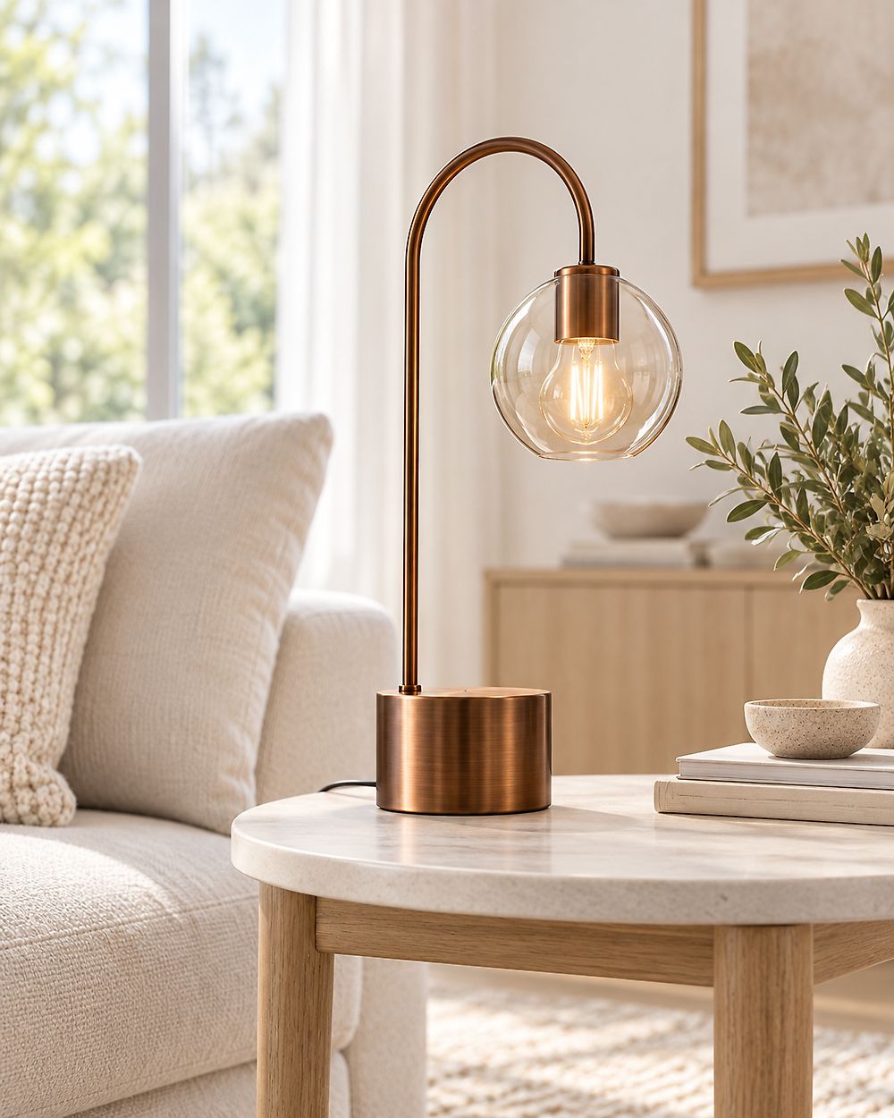 Table Lamp MOONI Metal Copper