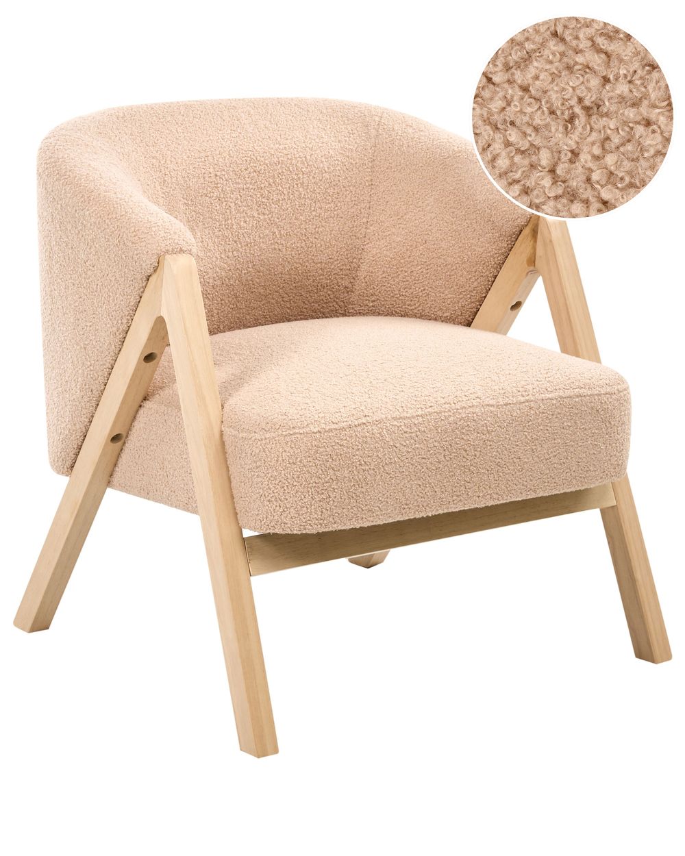 Sillón SKEI Bouclé Beige