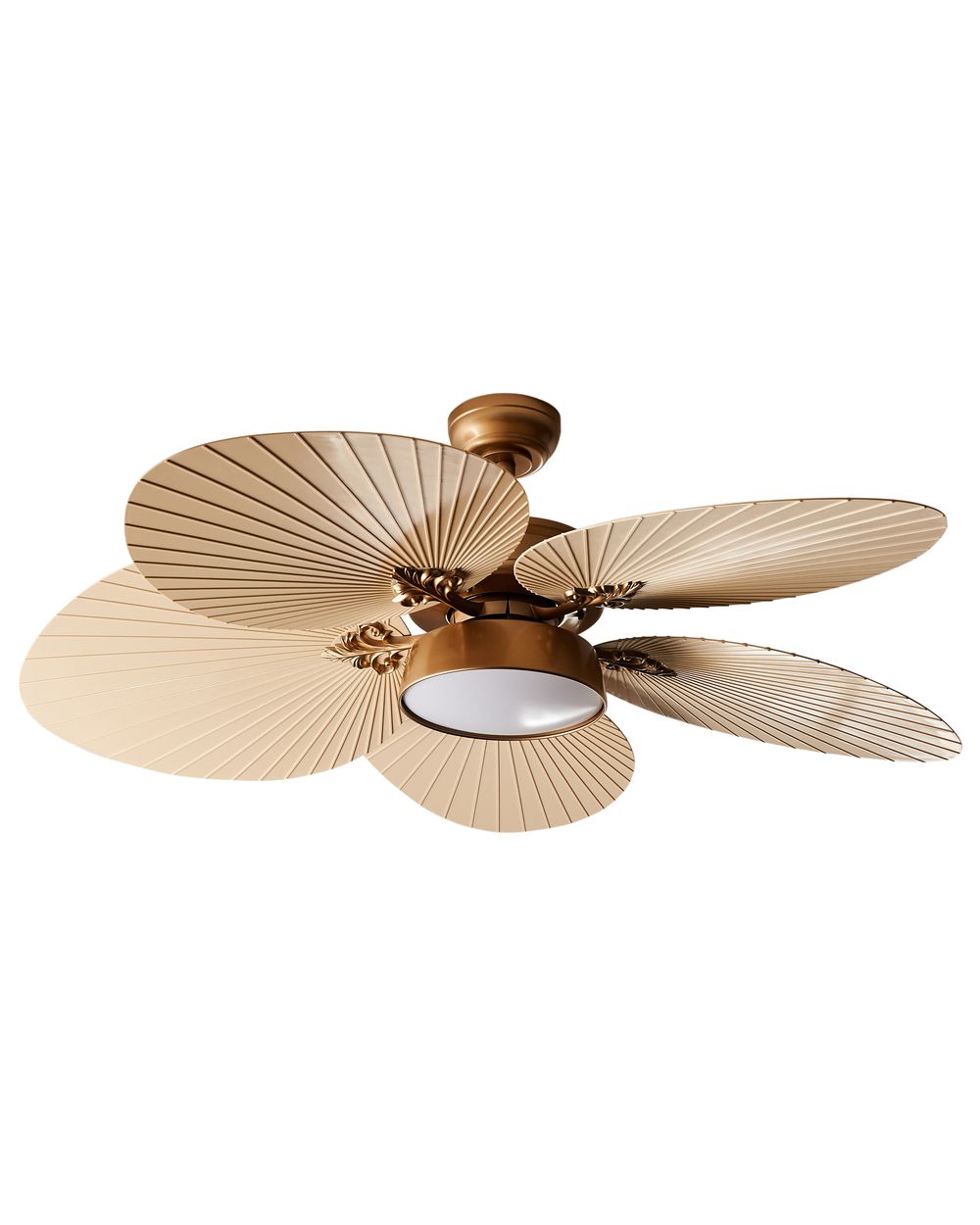 Ventilatore a soffitto con luce BORMEJO con telecomando LED Oro