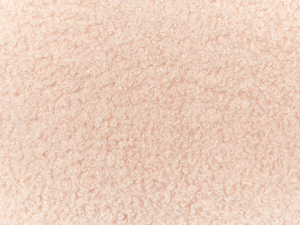 Zestaw 2 poduszek dekoracyjnych HESPERIS Boucle Pastelowy róż Jednolity_888272