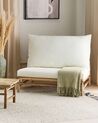 Fotel bambusowy jasne drewno z białym TODI_872098
