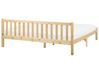 Cama con somier de madera clara 180 x 200 cm FLORAC_918238