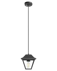 Outdoor Pendant Lamp RESAVA Metal Black_1108421