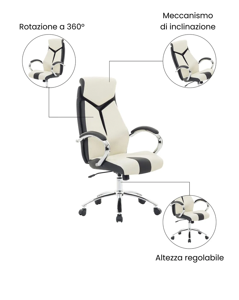 Sedia da ufficio FORMULA Beige_1074407
