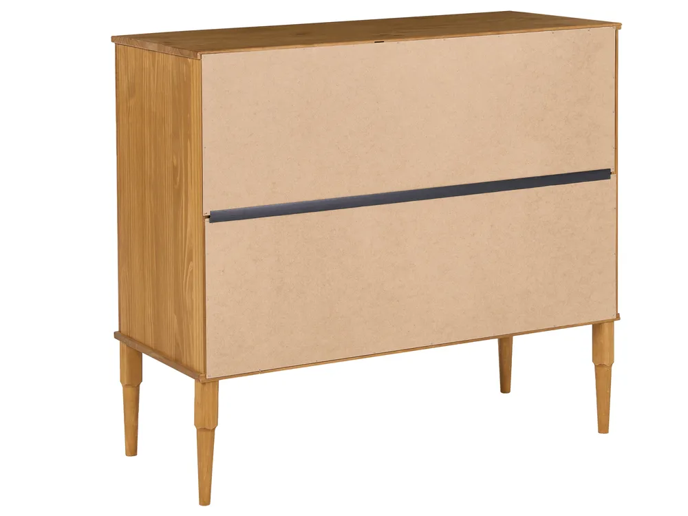 Schlafzimmer Set Kiefernholz FLAVIGNAC 160 x 200 cm Hellbraun_1118516