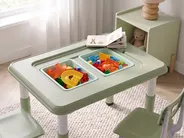 Mesa infantil com cadeiras BONDO Verde_1124383