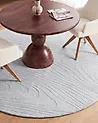 Faux Fur Rug ONTAKE Light Grey ø 160 cm