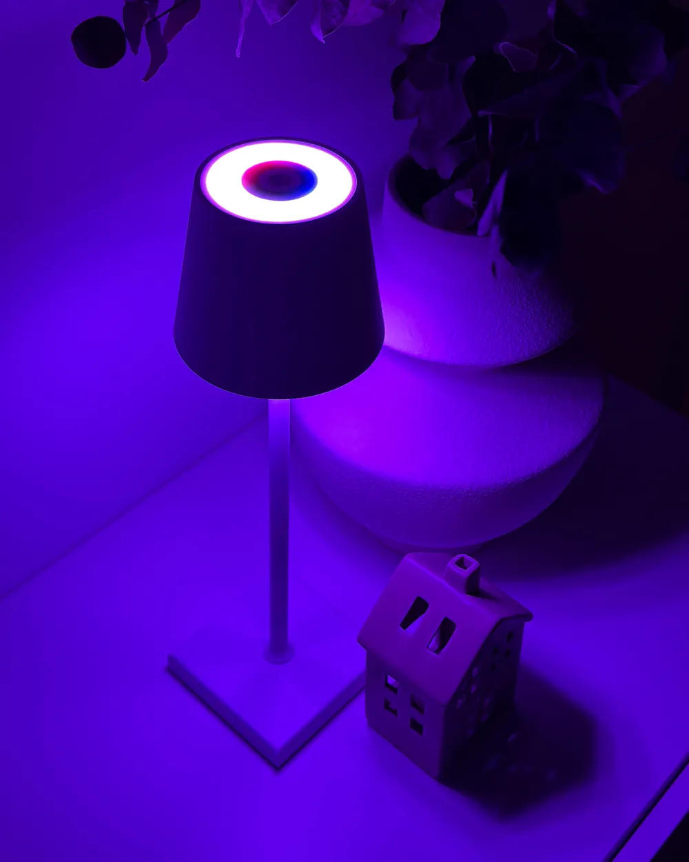 Bezprzewodowa lampa stołowa LED VALIRA Ze ściemniaczem Metal Biały_983754