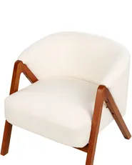 Poltrona SKEI Bouclé Bianco_909713