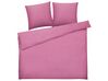 Cotton Sateen Duvet Cover Set 200 x 220 cm Pink HARMONRIDGE_815050