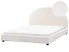 Bed Boucle VAUCLUSE 160 x 200 cm (EU King Size) Off-White