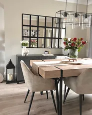 Dining Table ADENA Grey Concrete Effect 150 cm 90 cm_847926