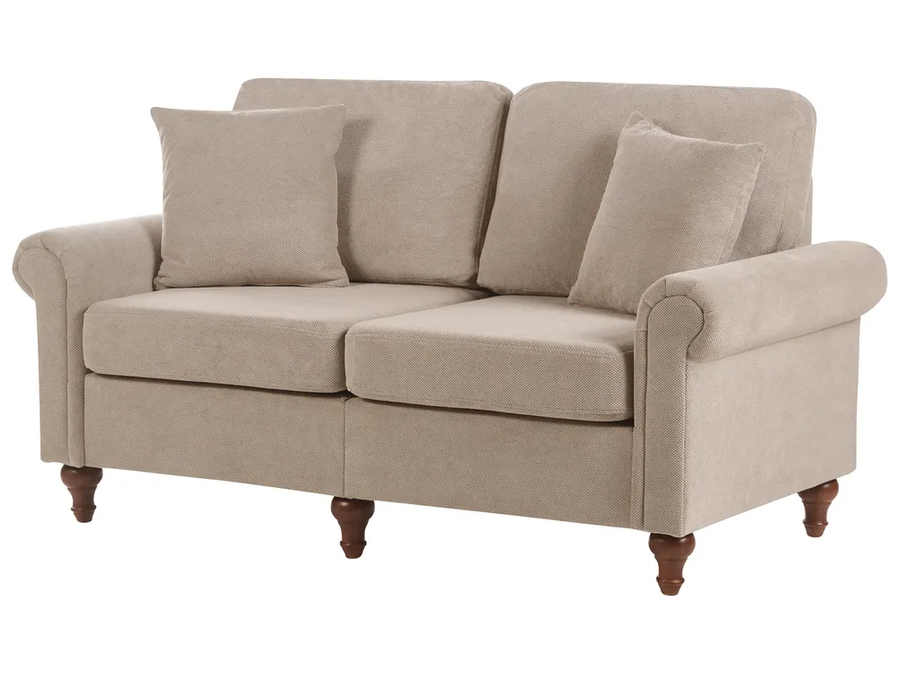 Sofa 2 Seater GINNERUP Fabric Taupe_1035437