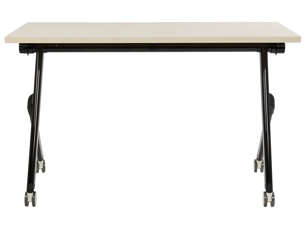 Składane biurko BENDI 120 cm 60 cm z kółkami Jasnobrązowy_922218