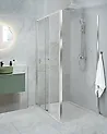 Shower Enclosure YORO 800 x 1000 x 1850 mm Silver