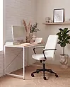 Office Chair CAROGA Boucle White