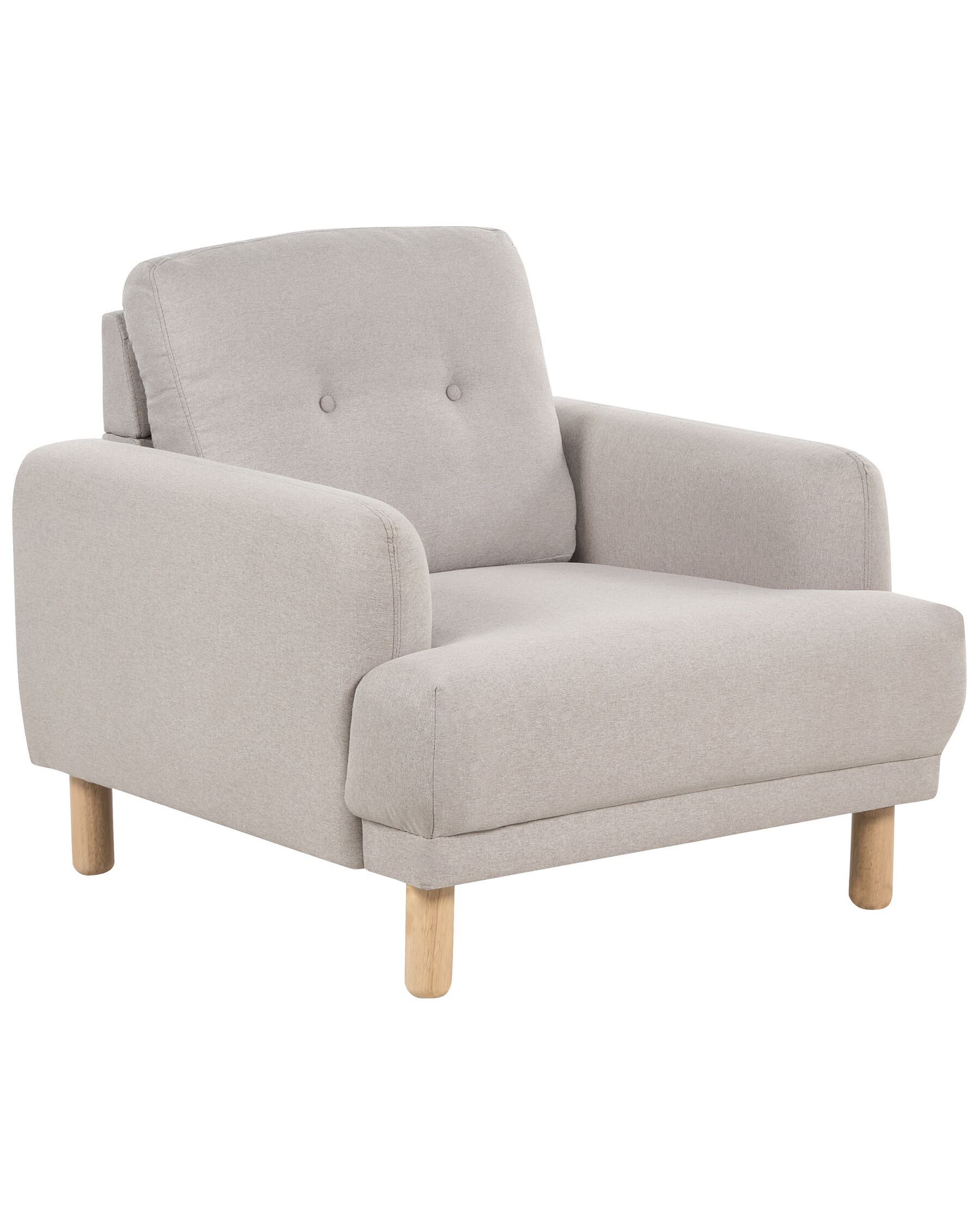 Fabric Armchair Taupe TUVE_911705