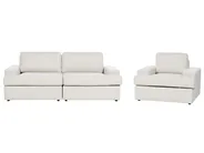 Set da salotto 4 posti ALLA Tessuto Beige chiaro_893942