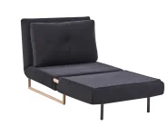 Set da salotto 6 posti JERSLEV Tessuto Nero_1013837