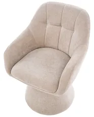 Dining Chair LIVONIA Chenille Light Beige_1118626