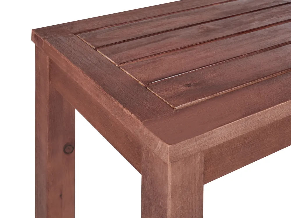 Garden Bench TUSCANIA 160 cm Eucalyptus Wood Dark Brown_812767