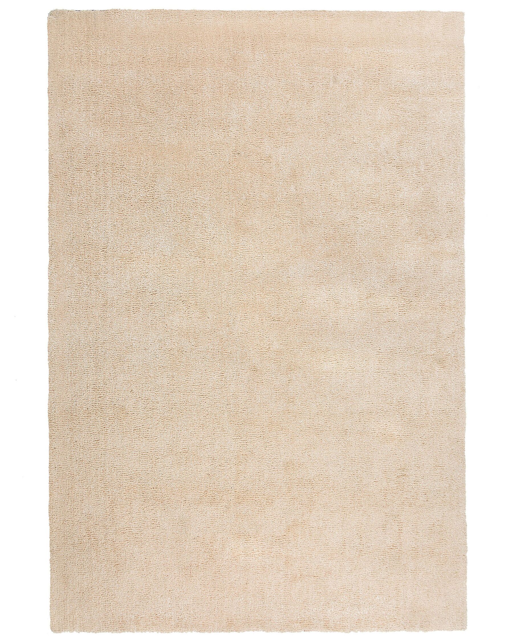 Tappeto shaggy beige chiaro 200 x 300 cm DEMRE_683595