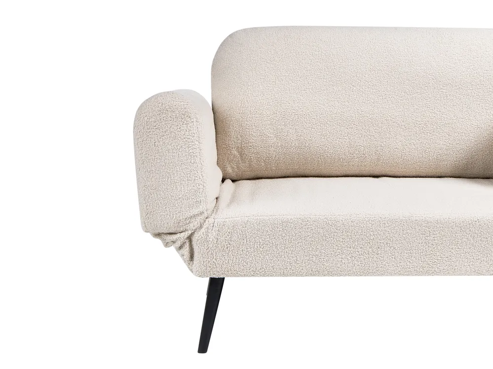 Sofa Bed 2 Seater DOROTEA Boucle Off-White_1071453