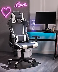 Sedia da ufficio GAMER Pelle sintetica Bianco_1179252