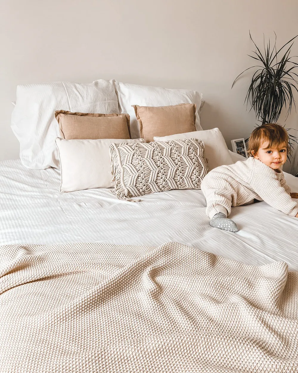 Set of Decorative Cushions HELIOTROPE 30 x 50 cm White Solid