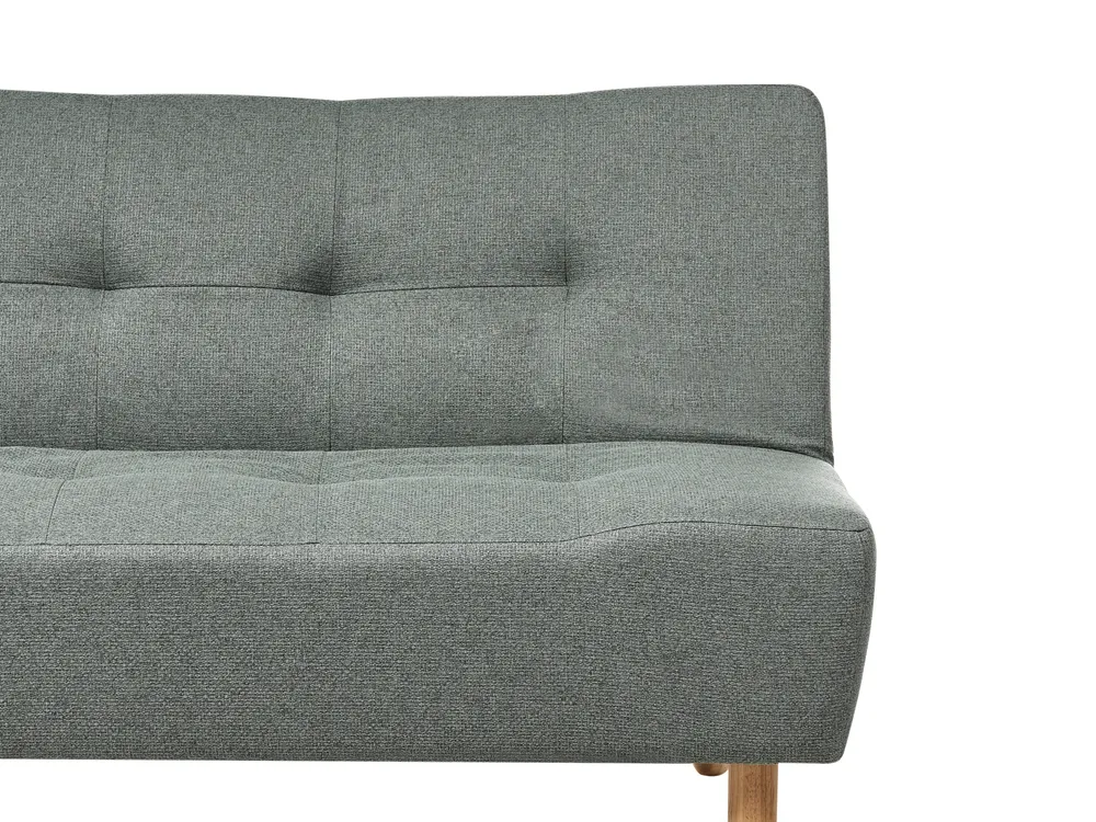 Modular Corner Sofa Bed 4 Seater ALSTEN Fabric Green Right Hand_1003819