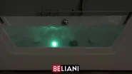 Corner Hot Tub with LED SAMANA 1530 x 710 mm White_895219
