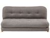 Sofa rozkładana dla 2 osób ESBJERG Len syntetyczny Ciemnoszary