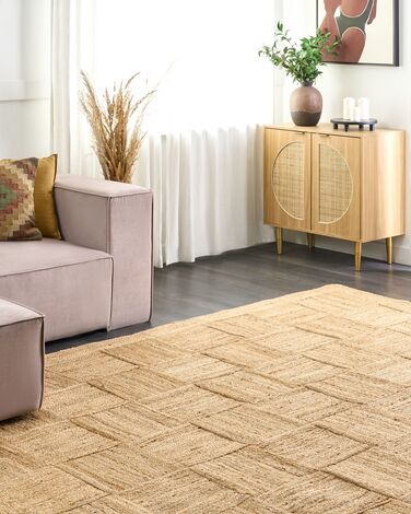 Jute Area Rug 300 x 400 cm Beige ESENTEPE