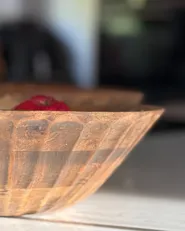 Zestaw 2 mis dekoracyjnych SOHAG Drewno mango Brązowy_1039440