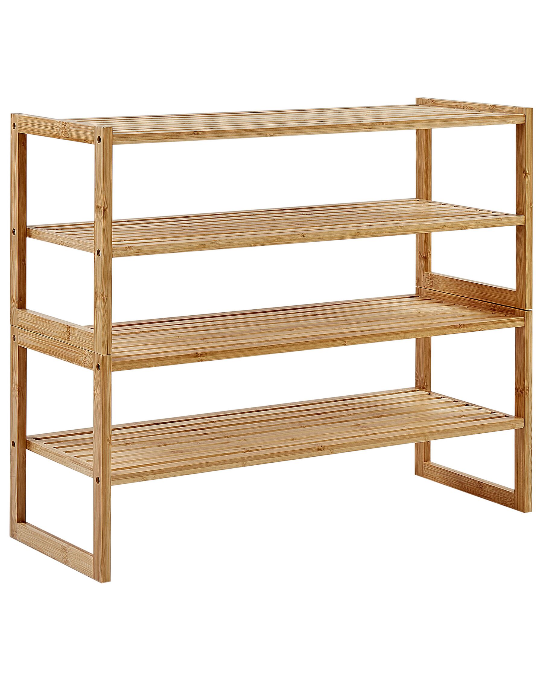 Bamboo Shelving Unit Light Wood UVALDA _927237