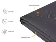 Protezione impermeabile CHUVA 185 cm 105 cm 75 cm Nero_993181