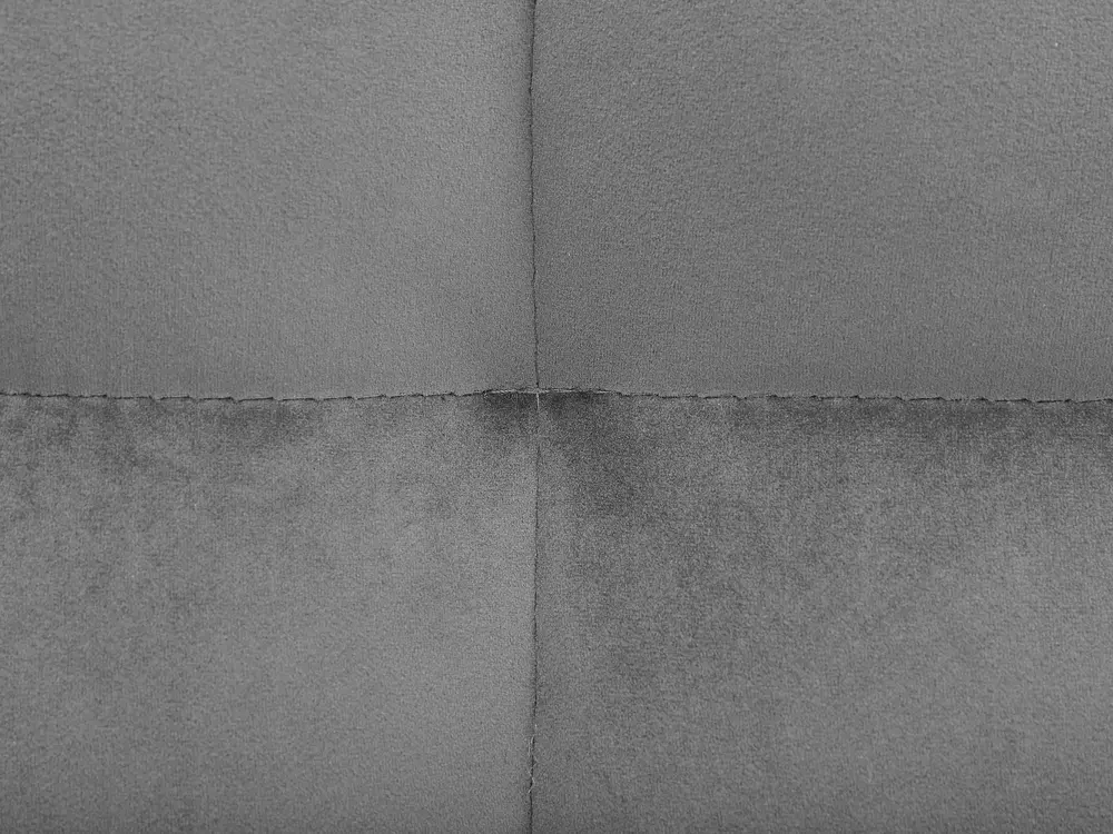Bett mit Lattenrost Samtstoff SENLIS 160 x 200 cm Grau_740848